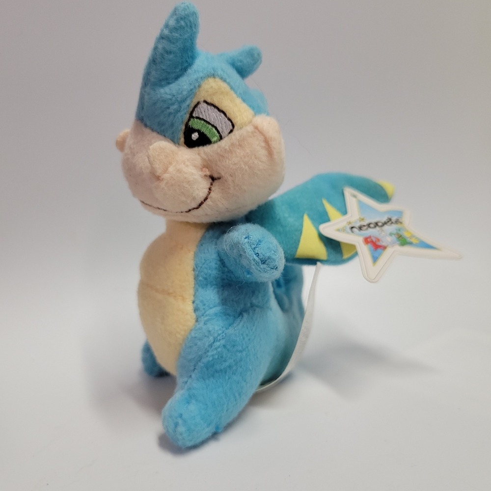 Neopets Blue Scorchio Plush 2004 McDonalds Happy Meal Toy New With Star Tag